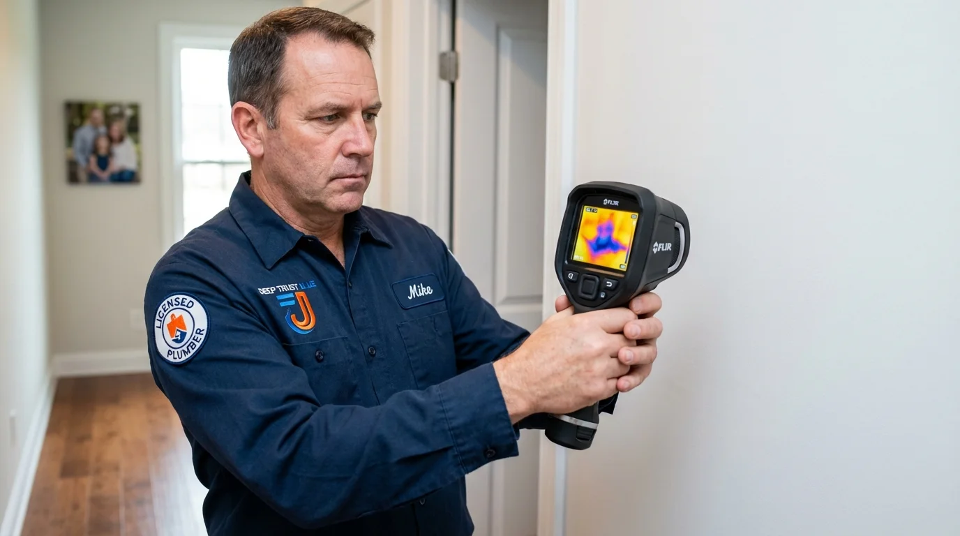 Thermal imaging leak detection by Johns Plumbing LLC in Islamorada